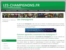 Tablet Screenshot of les-champignons.fr